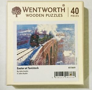Wentworth Jigsaw Puzzle 40 Pcs Exeter at Tavistock John Austin Train Christmas