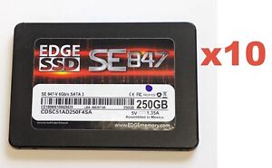 New Listing*LOT OF 10* EDGE SSD SE847-V 250GB SATA 3 SSD Solid State Drive CDSC51AD250F4SA