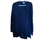 Cabi Style 5135 Cardigan Womens Extra Large Navy Blue Classic Snap Sweater