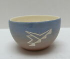 Vintage Bertha Crow Ceramic Bowl Blue & Pink 2.5