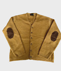Tiger Shag Sweater Mens Small Size 20 Mohair Cardigan Grunge 1950s Grandpa 1960s