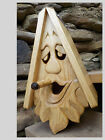 Unique Smoking Joe Bird House Rustic Hand Carved  Face Wood Spirit 16