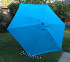 Bellrino Patio Umbrella  Canopy Replacement Cover Fit 10 Ft 6 ribs Lake Blue