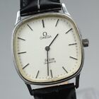 ◆Exc+5◆ Vintage Omega DeVille 191.0073 Cal 1330 Square Quartz Men's Watch JAPAN