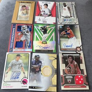 New ListingLot of 80 Autograph / Relic Multi Sports Cards Jersey Numbered RC Auto SSP Patch