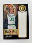 Larry Bird 2013-14 Gold Standard Black Gold Threads Prime Game Used Jersey /49