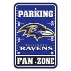 NFL Baltimore RAVENS Home Office Bar Decor Parking Sign FAN ZONE 12
