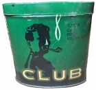 Rare CLUB Pipe Tobacco GREEN Advertising Tin Intreprinderea De Tigarete Timsoara