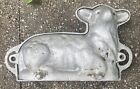 Vintage Cast Metal Lamb Sheep Cake, Chocolate, Candy 2 Piece Baking Mold Antique