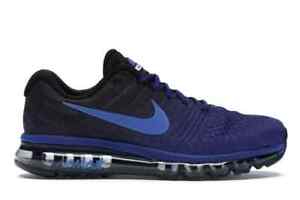 Nike Air Max 2017 849559-401 Men's Blue Low Top Athletic Running Shoes PAW83