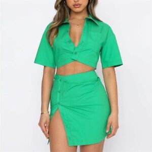 Y2K Inspired Mini Bodycon Dress Shirt with Hollow Out Design, Short Sleeve Vneck