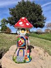 Mushroom Home Funny Garden Gnome Statue Resin Home Lawn Ornament Sculpture Decor