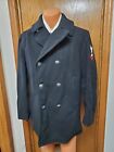 vtg 40R VI-Mil Wool Peacoat Enlisted Military Mens M Double Breasted Overcoat