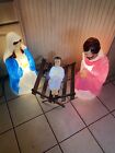 Vintage Mary Joseph & Baby Jesus Lighted Christmas Nativity Blow Molds by EMPIRE