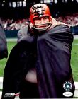 Signed 8x10 GENE HICKERSON CLEVELAND BROWNS Autographed photo - w/ JSA COA