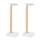 ynVISION Universal Wood Speaker Floor Stands | White | PAIR - 2 PACK