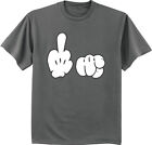 Middle Finger Funny Rude T-shirt Mens Graphic Tee