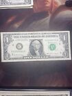 True Binary Fancy Serial Number Dollar Bill, Circulated binary Note $1 US