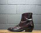 Laredo Burgundy Leather Western Zip Ankle Dress Boots Men’s Sz 11.5 D