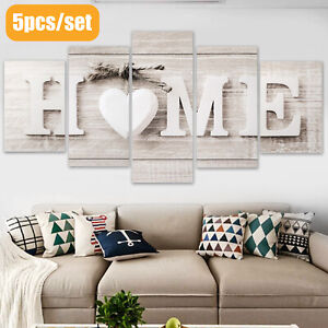 5Pcs Unframed Modern Wall Art Oil Painting Print Canvas Picture Home Room Decor/
