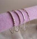 Sterling Silver Bracelets ITALY (Lot of 4) Serpentine and Rope Vintage 925