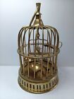 Vintage Miniature Brass Bird Cage Small Decorative 9