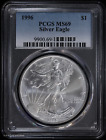 1996 $1 American Silver Eagle PCGS MS 69 | Uncirculated UNC