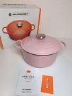 New Le Creuset Chiffon Pink Cocotte Ronde 9.4in. Cooking Tool 4.2L w/ box Unused