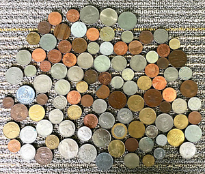 ONE Pound Unsearched Foreign Coins Lot Mostly European Coins Same Lot Pictured
