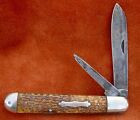 Vintage Antique Folding Pocket Knife New England Knife Co Hunter Walden NY WOW!!