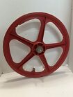 Old School Mag-Lite Sate-Lite Mfg 20” BMX Wheel CHICAGO (RED) With Reflector