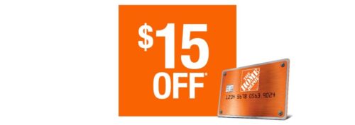 Home Depot Coupon ONLINE IN STORE $15 off exp 6/1/24