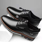 Mens Drawstring Formal Business Wedding Leather Oxfords Pointed Toe Dress Shoes