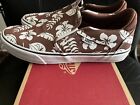 Vans Asher Deluxe Floral Party Root Beer Canvas Skate Shoes Men's Size 11 New