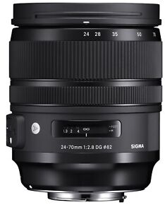 Sigma 24-70mm F/2.8 DG OS HSM Art 017 AF Zoom Lens for Nikon F Mount used