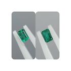 DEEP GREEN 2PIECES LOT NATURAL COLOMBIAN CUT EMERALDS FROM MUZO 0.46 Ct. GIA ALU