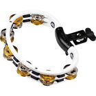 Meinl Percussion Mixed Jingles Recording-Combo Mountable ABS Tambourine - White