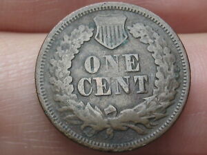 1869 Indian Head Cent Penny- Fine Details