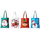 Bulk 24 Christmas Reusable Non-Woven Tote Gift or Shopping Bag Assortment -