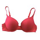Victoria’s Secret PINK  Wear Everywhere Push Up Bra 34B - Neon Candy Coral