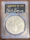 2023- American Silver Eagle- PCGS- MS70-First Strike-Legends- Paul Krause Signed