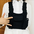 Radio Chest Harness Bag Front Pack Pouch Holster Vest Rig for Walkie Talkie