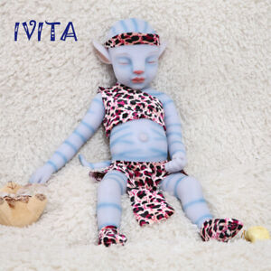 IVITA 20'' Cute Silicone Reborn Baby Eyes Closed Boy Doll Gift Toy 2900g