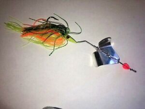 Custom In Line Buzzbaits with choice of head size - Multiple Colors