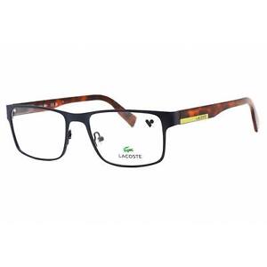 Lacoste Men's Eyeglasses Matte Blue Rectangular Shape Frame Clear Lens L2283 401