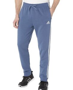 Men's Adidas Big & Tall 3-Stripes Tapered Cuff Fleece Pants IC6283 LARGE TALL