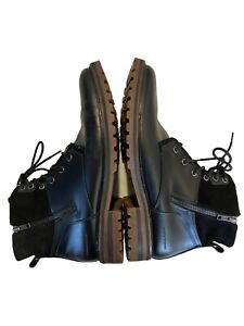 MARK NASON Black Leather Zip Briggs Ballard Chukka Boots Lace-Up Ankle Men 11.5