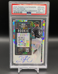 2020 Contenders Dylan Cease Rookie Ticket Cracked Ice Autograph /23 PSA 10 GEM