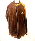 Vintage enyce Track Suit Brown Fleece Zip Elastic Waist Hip Hop 90's Men's 2XL