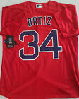 Red Sox Stitched Jersey #34 David Ortiz NWT Color Red Size S,M,L,XL,2XL *NEW*